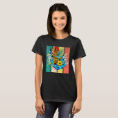 Japanse Koi Carp Fish Retro T-shirt (Voorkant volledig)