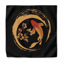 Japanse Koi Carp met Sakura Cherry Blossom