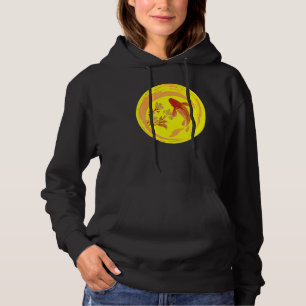 Japanse Koi Carp Nishikigoi Fish Cherry Blossom Hoodie