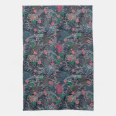 Japanse Koi en Chrysanthema Theedoek (Verticaal)