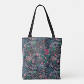 Japanse Koi en Chrysanthema Tote Bag (Achterkant)
