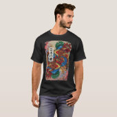 Japanse Koi Fish Art Aquacultuur T-shirt (Voorkant volledig)