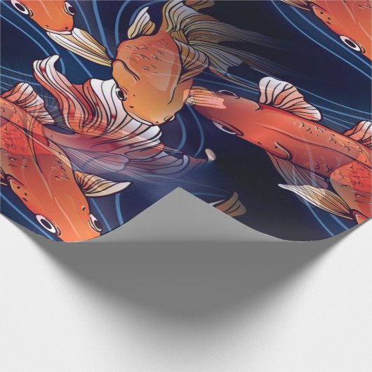 Japanse Koi Fish Cadeaupapier (Hoek)