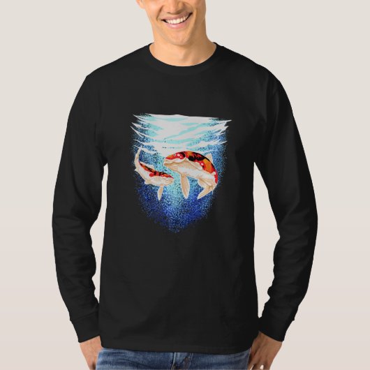 Japanse Koi Fish Carp Pond Japan Tattoo Koi T-shirt (Voorkant)