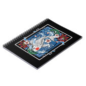 Japanse Koi Fish Cherry Blossom Carp Fishkweek Notitieboek (Linkerzijde)