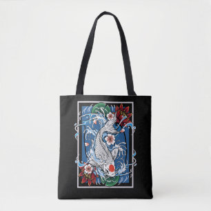 Japanse Koi Fish Cherry Blossom Carp Fishkweek Tote Bag