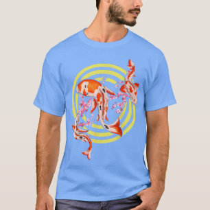 Japanse Koi Fish Cherry Blossom Sakura Nishikigoi T-shirt
