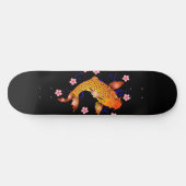 Japanse koi Fish Cherry Blossom Skateboard Deck (Horizontaal)