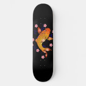 Japanse koi Fish Cherry Blossom Skateboard Deck (Voorkant)