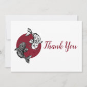 Japanse Koi Fish Circle Bedankkaart (Voorkant)