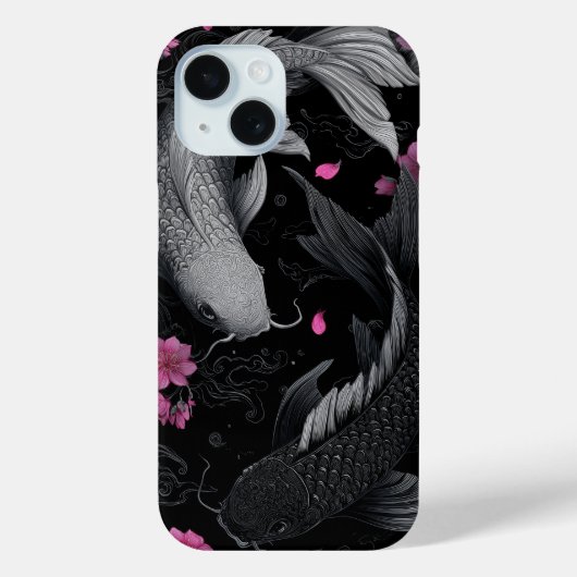 Japanse Koi Fish Donkere modus Case-Mate iPhone Case (Achterkant)