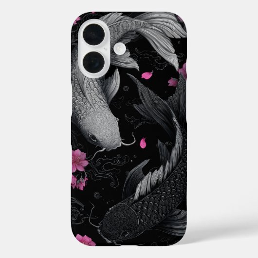 Japanse Koi Fish Donkere modus Case-Mate iPhone Case (Achterkant)
