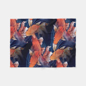 Japanse Koi Fish Fleece Deken (Voorkant (Horizontaal))