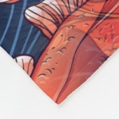 Japanse Koi Fish Fleece Deken (Hoek)