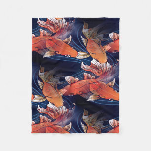 Japanse Koi Fish Fleece Deken