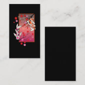 Japanse Koi Fish Flower Art Visitekaartje (Voorkant / Achterkant)