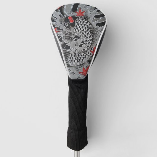 Japanse Koi Fish Golfheadcover (Voorkant)