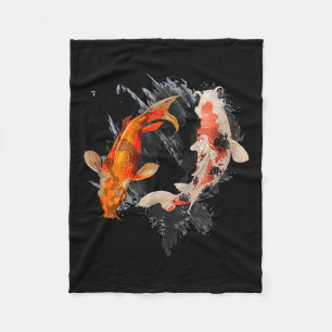 Japanse Koi Fish I Koi Carp Pond Japan Tattoo Fleece Deken