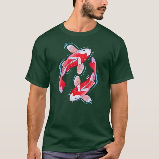 Japanse Koi Fish I Koi Carp Pond T-shirt (Voorkant)