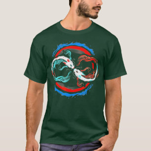 Japanse Koi Fish Infinity Nishikigoi Pond Art T-shirt