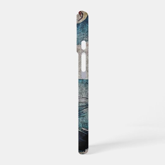 Japanse Koi Fish Moonlit Leap kunstwerk iPhone 16 Hoesje (Linkerkant)