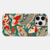  Japanse Koi Fish Pattern Painting iPhone Hoesje (Achterkant horizontaal)