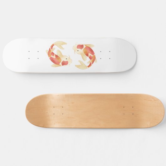 Japanse Koi Fish Persoonlijk Skateboard (Horizontaal)