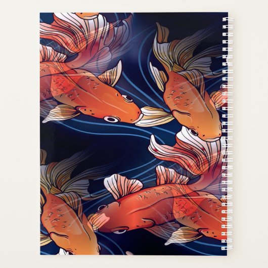 Japanse Koi Fish Planner (Achterkant)