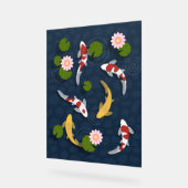 Japanse Koi Fish Pond Acryl Bord (Hoek)