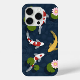 Japanse Koi Fish Pond iPhone 15 Pro Case