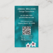 Japanse Koi Fish Pond, Cherry Blossom Natural Visitekaartje (Achterkant)