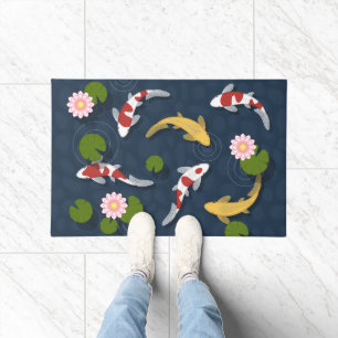 Japanse Koi Fish Pond Deurmat