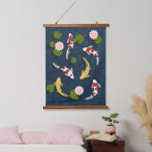 Japanse Koi Fish Pond Hangend Wandkleed (Slaapkamer)