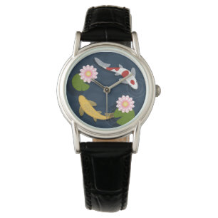 Japanse Koi Fish Pond Horloge