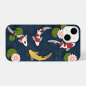Japanse Koi Fish Pond iPhone Hoesje (Achterkant horizontaal)