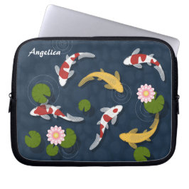 Japanse Koi Fish Pond Laptop Sleeve