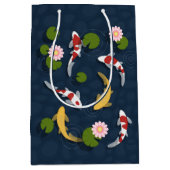 Japanse Koi Fish Pond Medium Cadeauzakje (Voorkant)