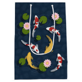 Japanse Koi Fish Pond Medium Cadeauzakje (Achterkant)