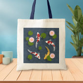 Japanse Koi Fish Pond Tote Bag
