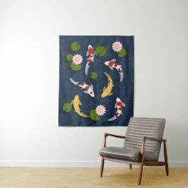 Japanse Koi Fish Pond Wandkleed