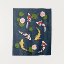 Japanse Koi Fish Pond Wandkleed