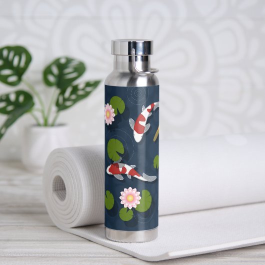 Japanse Koi Fish Pond Waterfles (Yoga (Gedraaid)  )