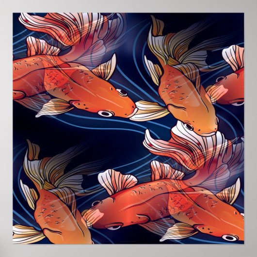 Japanse Koi Fish Poster (Voorkant)