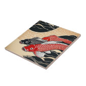 Japanse Koi Fish Tegeltje (Zijkant)