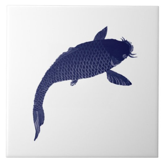  Japanse Koi Fish van Toyohara Chikanobu Tegeltje (Voorkant)