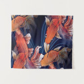 Japanse Koi Fish Wandkleed (Voorkant (horizontaal))