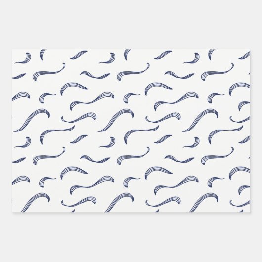 Japanse KOI FISH wit en blauw Inpakpapier Vel (Voorkant 2)