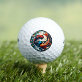 Japanse Koi Fish Yin Yang Golfballen (Insitu Shirt)