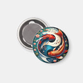Japanse Koi Fish Yin Yang Magneet (Voorkant / Achterkant)