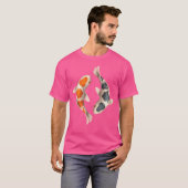 Japanse Koi Fish Yin Yang T-shirt (Voorkant volledig)